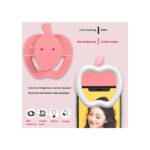 Selfie Ring Light - Avec Lumière LED en Forme de Pomme Rose – Image 2