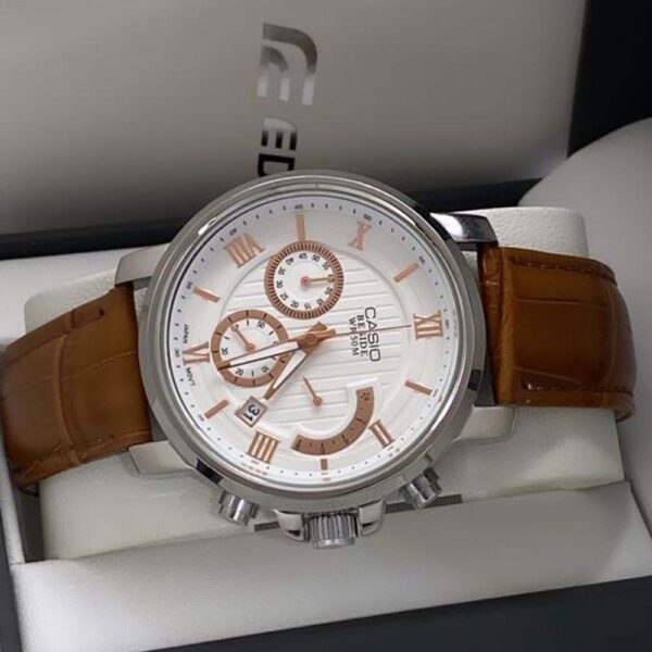 Montre Homme Chronographe et Dateur Bracelet Cuir PU