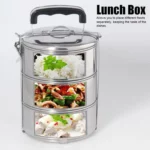 Boîte à lunch 3 Box en acier inoxydable Portable