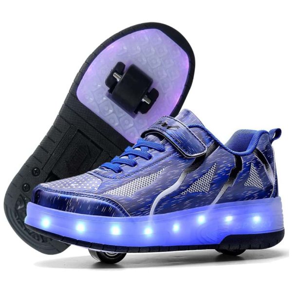 Baskets Enfant à patins à roulettes avec lumière LED