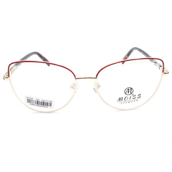 Lunettes de vue M1733 C2 54-17-135 - Rouge/Or