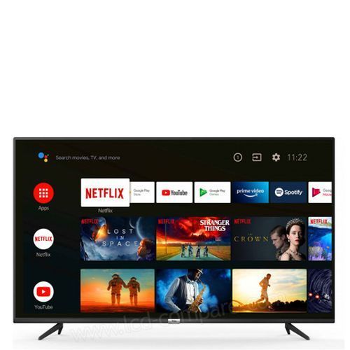 TCL Tv 55'' - Smart - Android - 4K-Uhd-Hdr - Bluet - Google Assistant - Noir