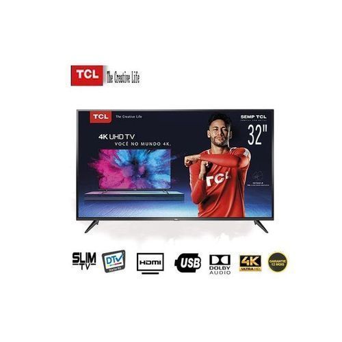 TCL TV Led 32" - DTV - Dolby Audio - MP3 - Port HDMI - USB - Noir