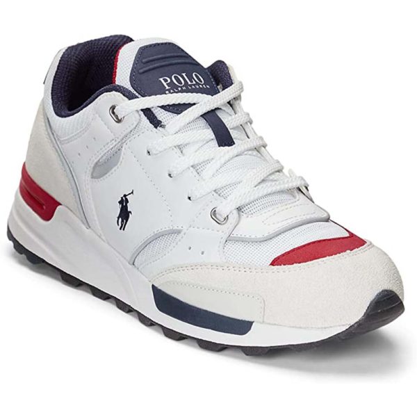 Baskets Sneaker Trackster 200 POLO RALPH LAUREN homme - Blanc