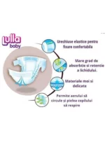 Couches jetables LULLA BABY Taille 2 (3-6kg) - 74 couches – Image 2