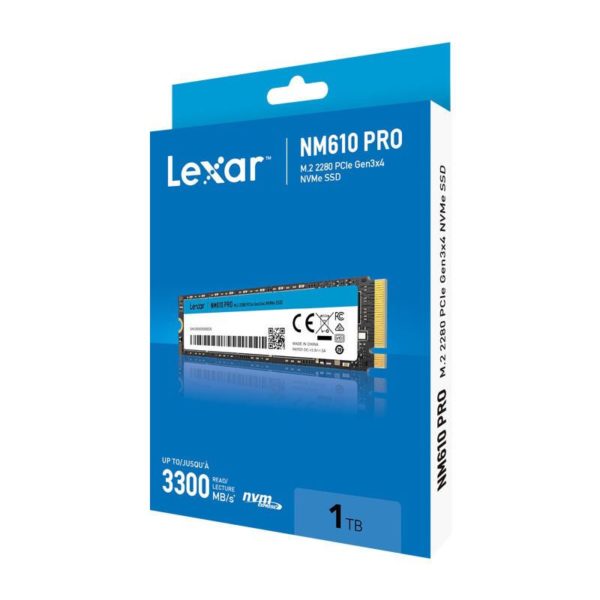 Lexar NM610PRO - Disque dur interne SSD, M.2 2280 PCIe Gen3x4 NVMe 1.4