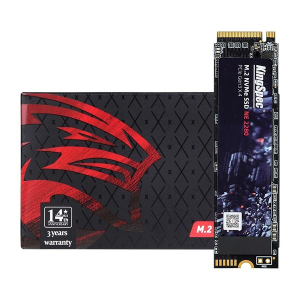 KingSpec Disque SSD Interne SATA M.2 NVMe PCle pour ordinateur Portable, Bureau