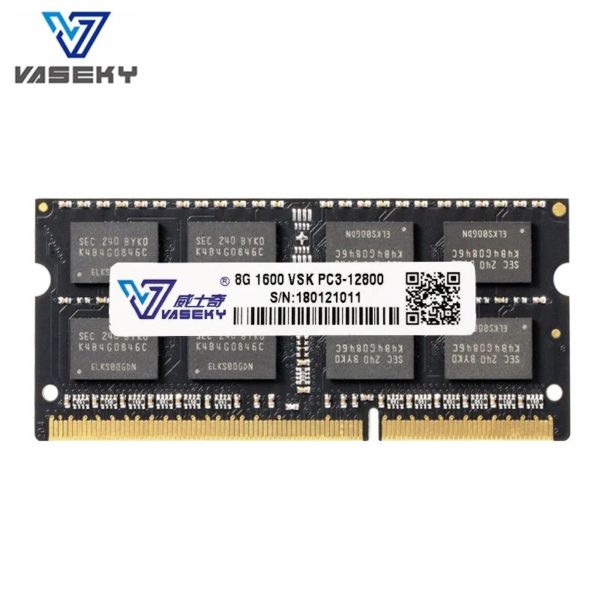 Vaseky Mémoire RAM 8GB 1600 MHz Pour Ordinateur Portable