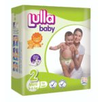 Couches jetables LULLA BABY Taille 2 (3-6kg) - 74 couches