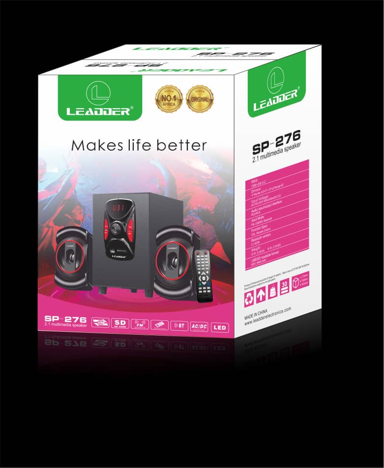 Leadder Woofer SP-276- Bluetooth - Radio - Noir – Image 2