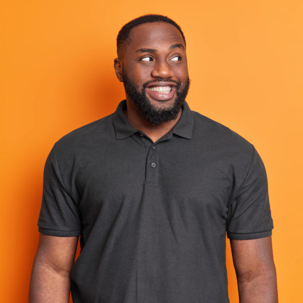 Polos Pour Hommes En Coton à Manches Courtes - Noir