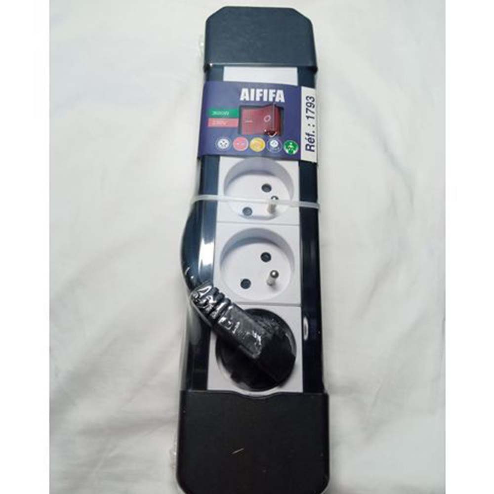 Multiprise Parafoudre Avec Protection Contre Les Surcharges - Noir