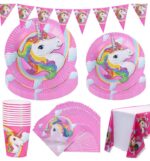 Kit d'anniversaire 82 Pièces - Licorne Rose – Image 8