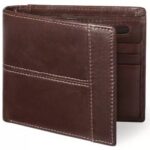 Portemonnaie en cuir pour homme - Marron – Image 2