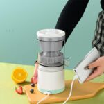 Presse-agrumes électrique à 360 ° – Machine à jus – Extracteur de jus – Pour maison, cuisine, voyage, hôtel – Image 5