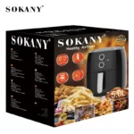 Sokany - Friteuse à Air multifonction 8017, 5 L, 1400W, haute qualité – Image 3