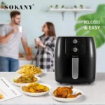 Sokany - Friteuse à Air multifonction 8017, 5 L, 1400W, haute qualité – Image 2