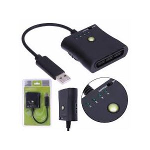 Adaptateur Convertisseur De Manette PS2 Sur Console Xbox 360 - Noir
