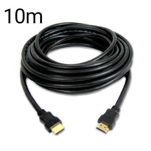 Cable HDMI Rond 4K Haute Vitesse 10m - Noir