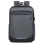 Sac à dos imperméable pour l'école et bureau gris cendre – Image 2