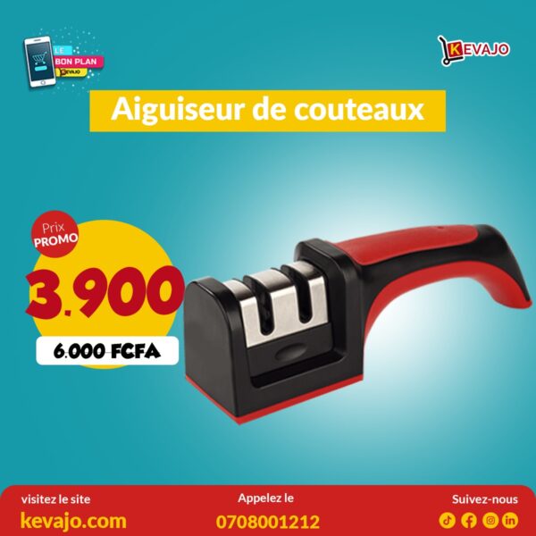Aiguiseur de couteaux de cuisine en acier Inoxydable