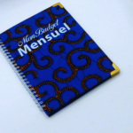 Budget planner à motif pagne - Bleu