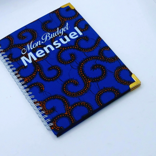 Budget planner à motif pagne - Bleu