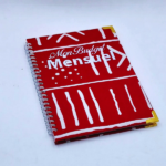 Budget planner à motif pagne - rouge