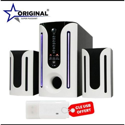 Woofer Home Cinéma Hi-Fi - Bluetooth + Clé USB Offerte