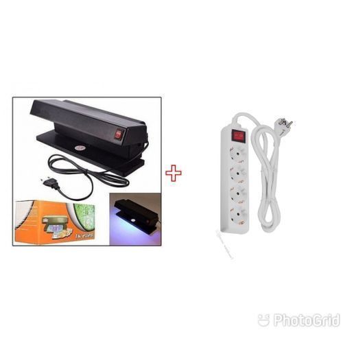 Détecteur De Faux Billets + Rallonge - Noir