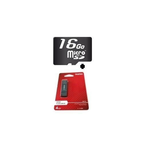 Clé USB 4Go + Carte Mémoire 16Go