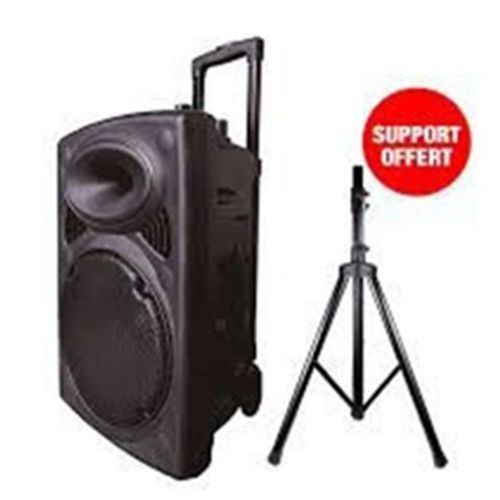 Haut Parleur + 2 Micros Baladeurs + Trépied