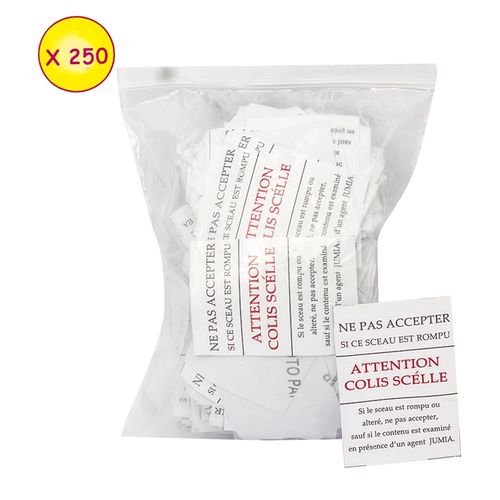 Lot De 250 Sceaux Scellés Pour Colis - Blanc