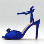 Escarpins à Talons à bride tendance – Bleu – Image 2