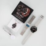 Montre Connectée intelligente SK12 Plus avec 2 bracelets, appel Bluetooth, NFC, voix AI, écran tactile – Image 4