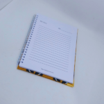 Carnet ligné A5 à spiral - Jaune – Image 3