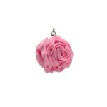 Sac à main en satin doux en forme de rose - Rose