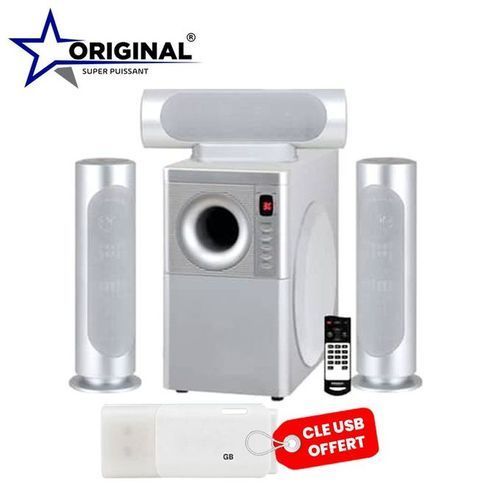 Original Super Power Haut Parleur Multimédia Bluetooth Très Puissant + Clé USB Offert