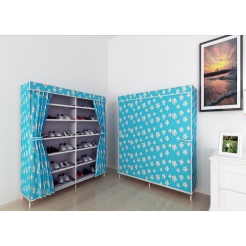 Armoire à Chaussures 2 Battants Avec Housse