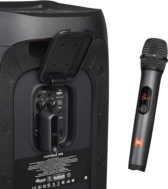 Système de microphone sans fil Bluetooth JBL à 2 microphones, récepteur sans fil UHF double canal rechargeable – Image 3