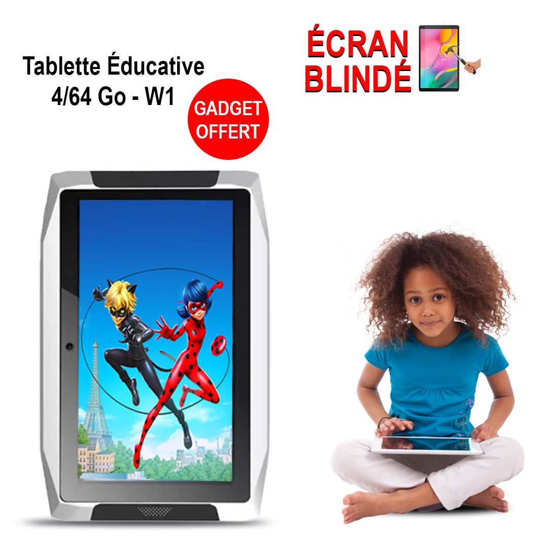 Tablette Educative W1- 7 Pouces - 4Go RAM/64Go ROM - Wi-Fi