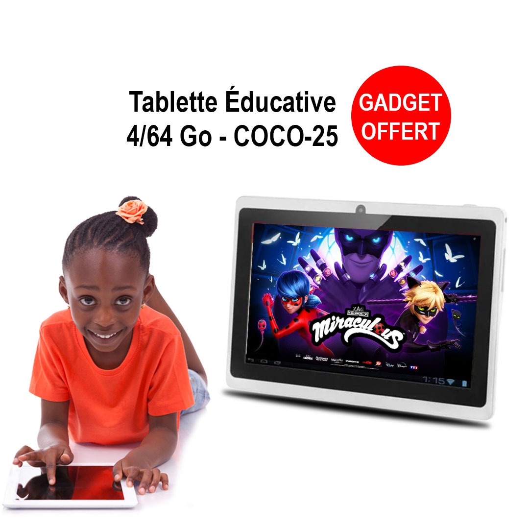 Tablette Éducative Coco 25 - 7 Pouces - 4Go/64Go - Android - Bluetooth