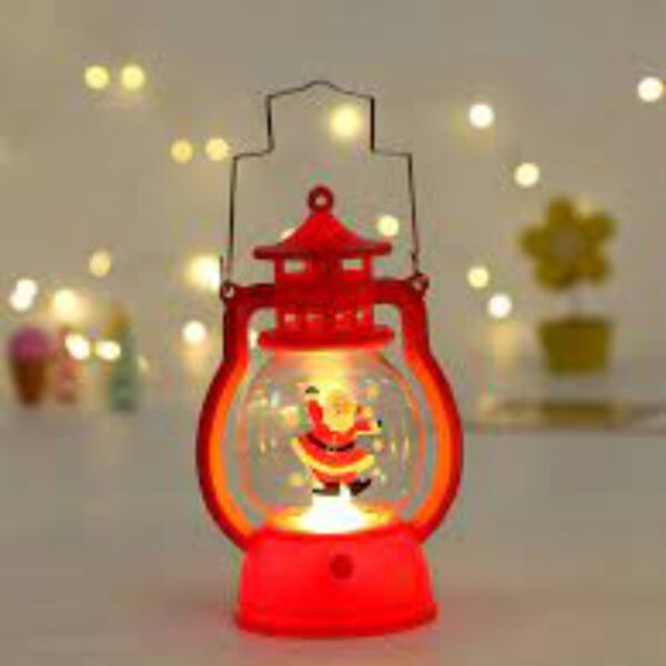 Lanterne à vent électronique LED décorative de noël, lampe Portable
