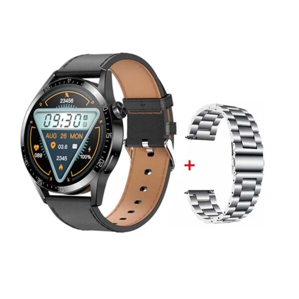Montre Connectée intelligente SK12 Plus avec 2 bracelets, appel Bluetooth, NFC, voix AI, écran tactile