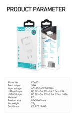 Chargeur Boitier 38W Adaptateur sans câble – Image 5