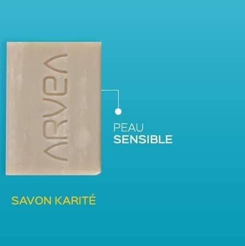 Arvea Savon Karité, Soins Pour Le Corps, Peau Normale et Sensible, 100 g – Image 2