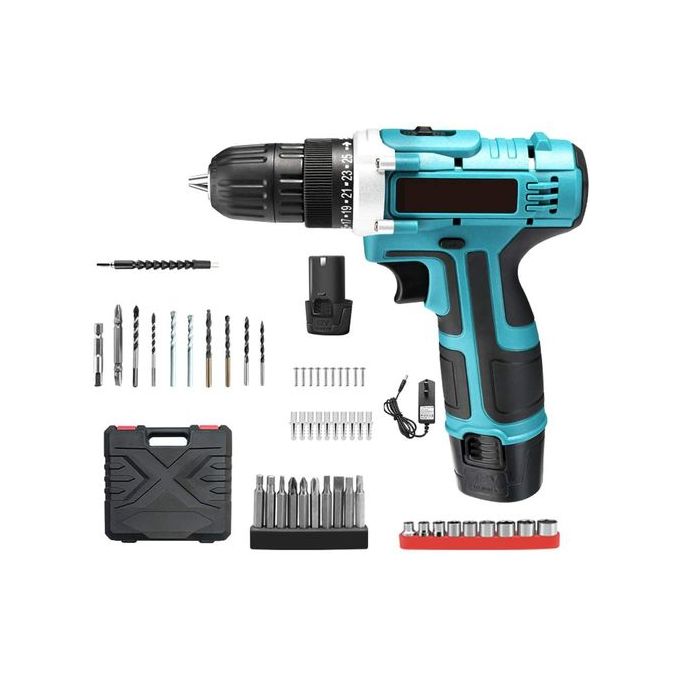knd Perceuse Visseuse Sans Fil Rechargeable + 2 Batteries – Image 1