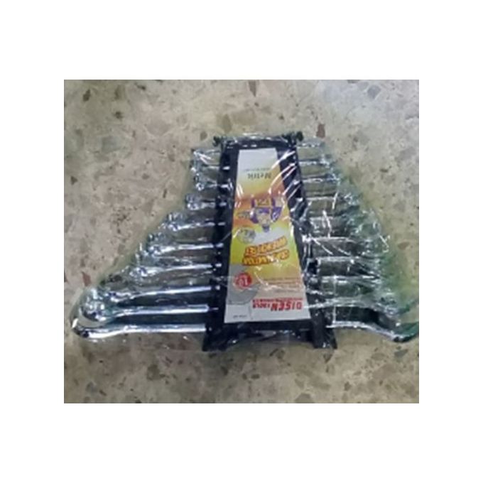 qa Lot De 12 Clés Mécanique Plates-chrome – Image 1