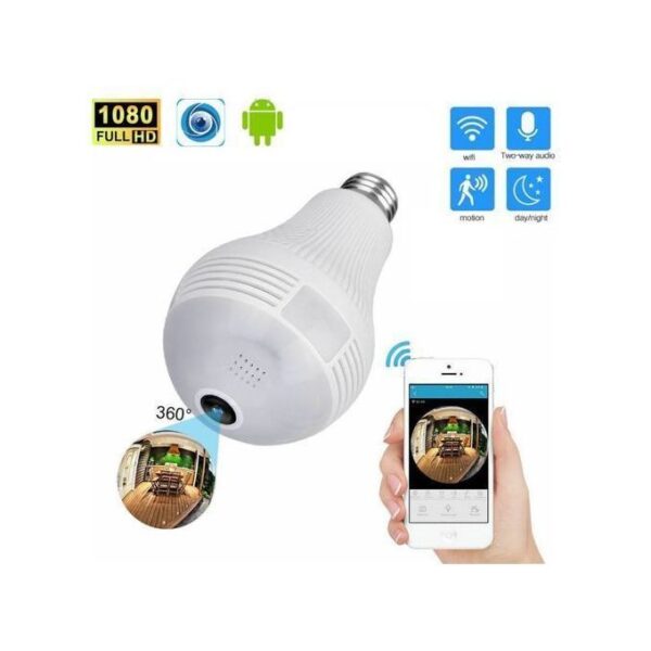 Camera Ampoule - Discret- surveillance sans fil- WIFI