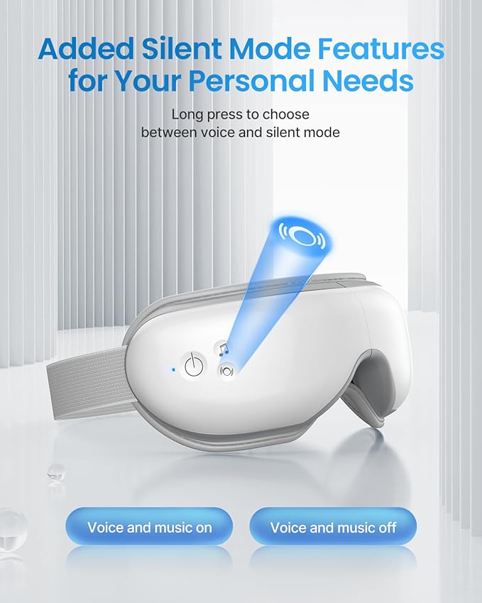 Masseur oculaire RENPHO - Appareil de Massage pour Détendre les Yeux par Pression d'Air – Image 4